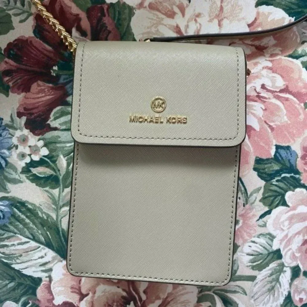 Michael Kors Sage Green Jet Set Phone Crossbody